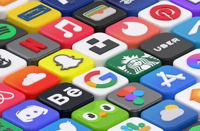 Social media icons background