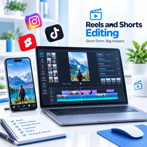 Reels and Shorts video editing
