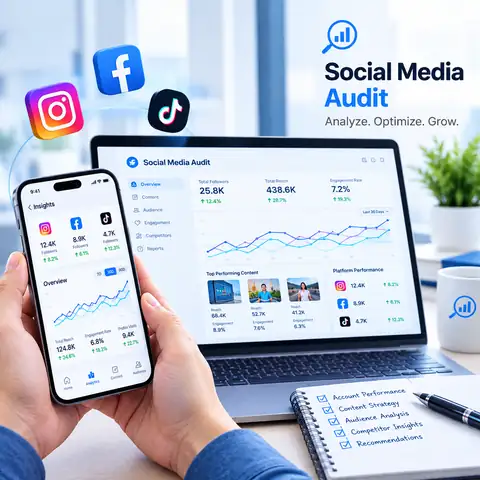 Social media account audit and review